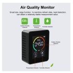 Tester multifunctional digital pentru calitatea aerului, CO2, temperatura si umiditate, 3 in 1, culoare negru